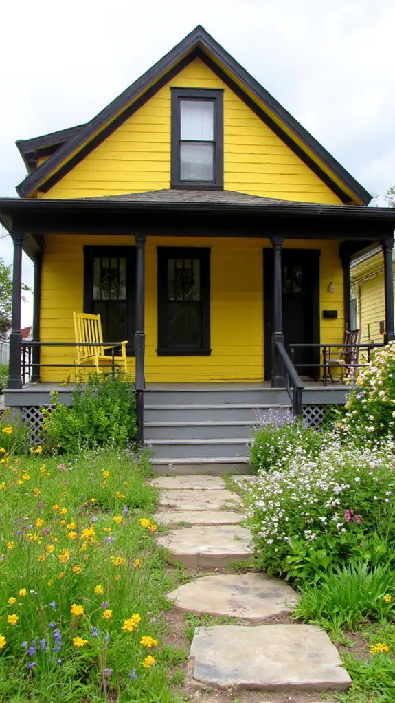 bold yellow farmhouse charm