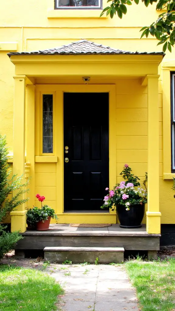 bold yellow sleek black