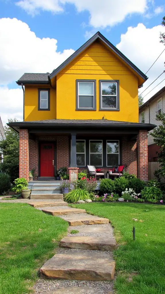 bold yellow sleek charcoal