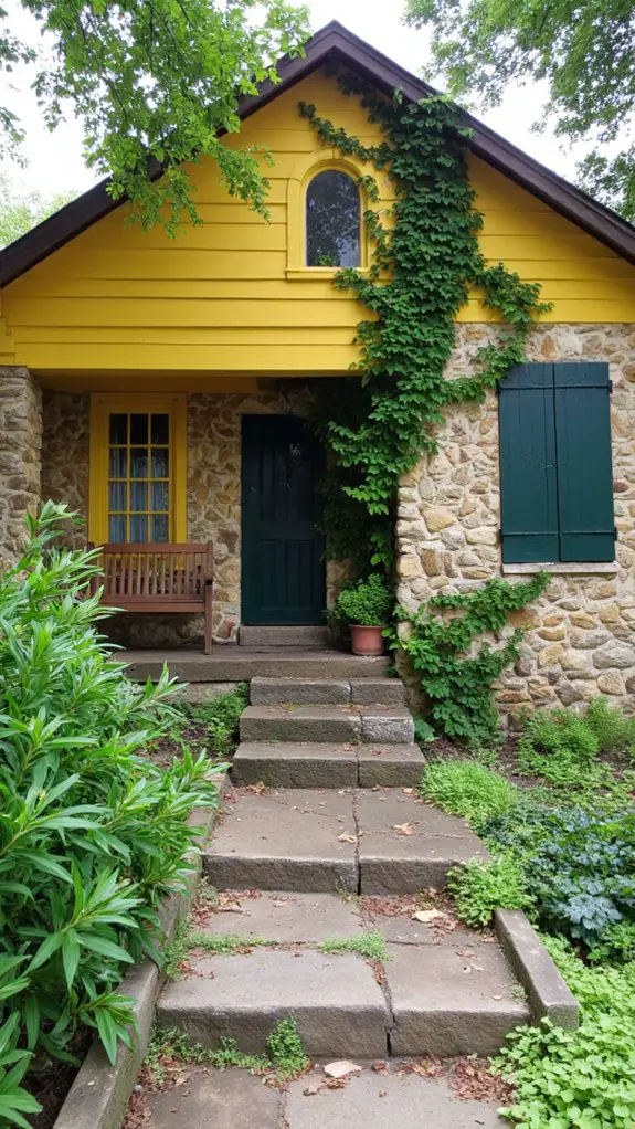 bold yellow stone contrast