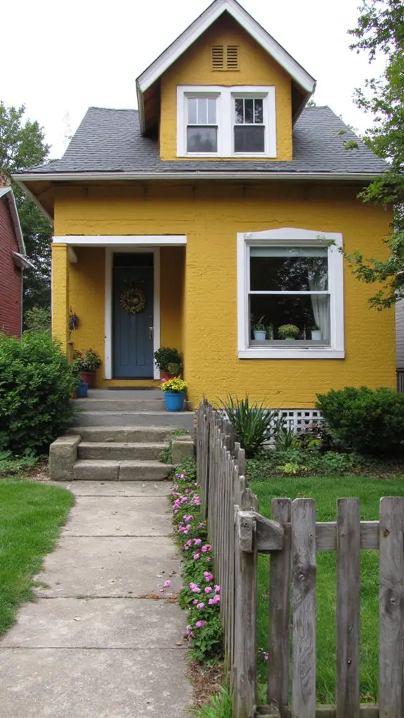 bold yellow with grey