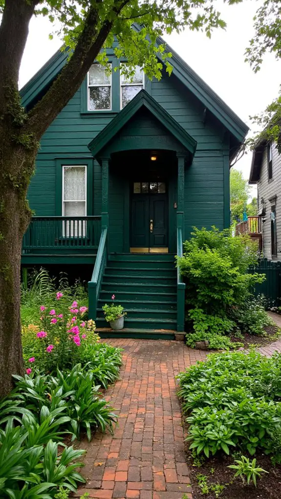 bottle green elegance showcased