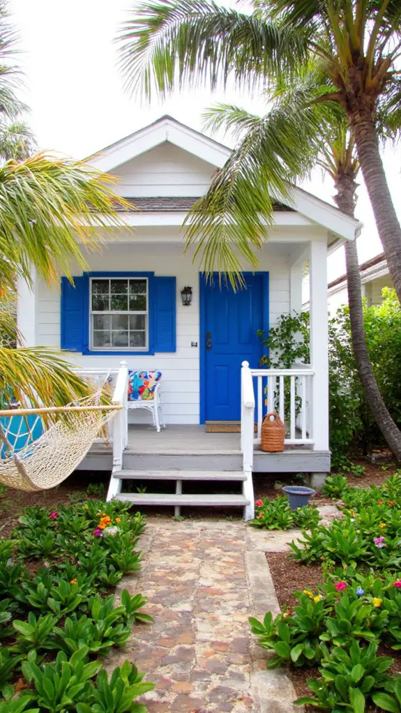 bright blue coastal accents