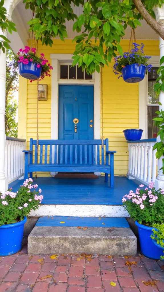 bright blue home accents