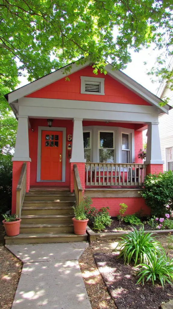 bright coral light gray