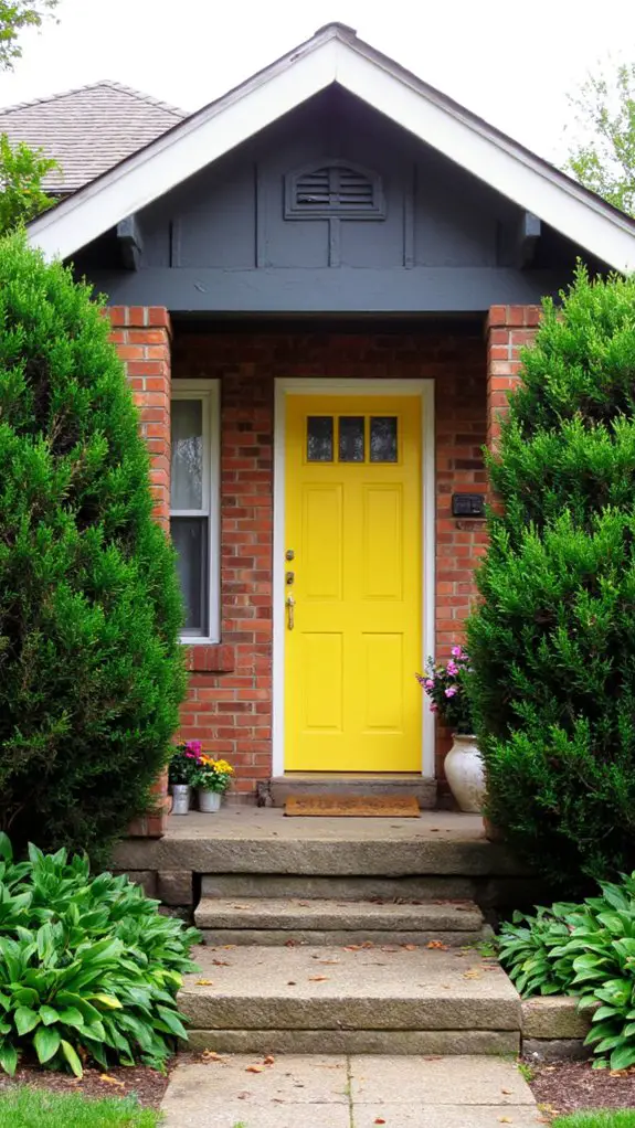 bright doors cozy bungalows