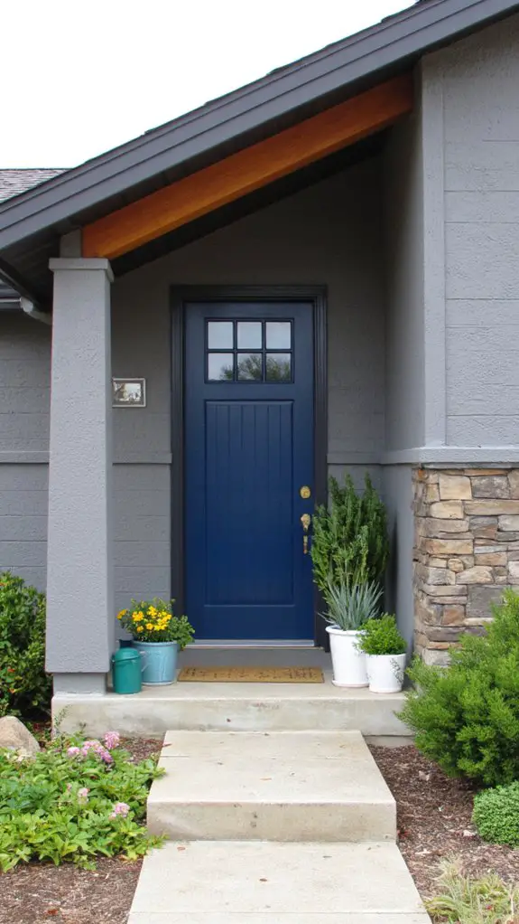 bright gray deep navy