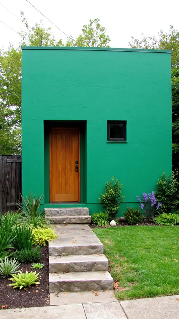 bright green minimalist cube