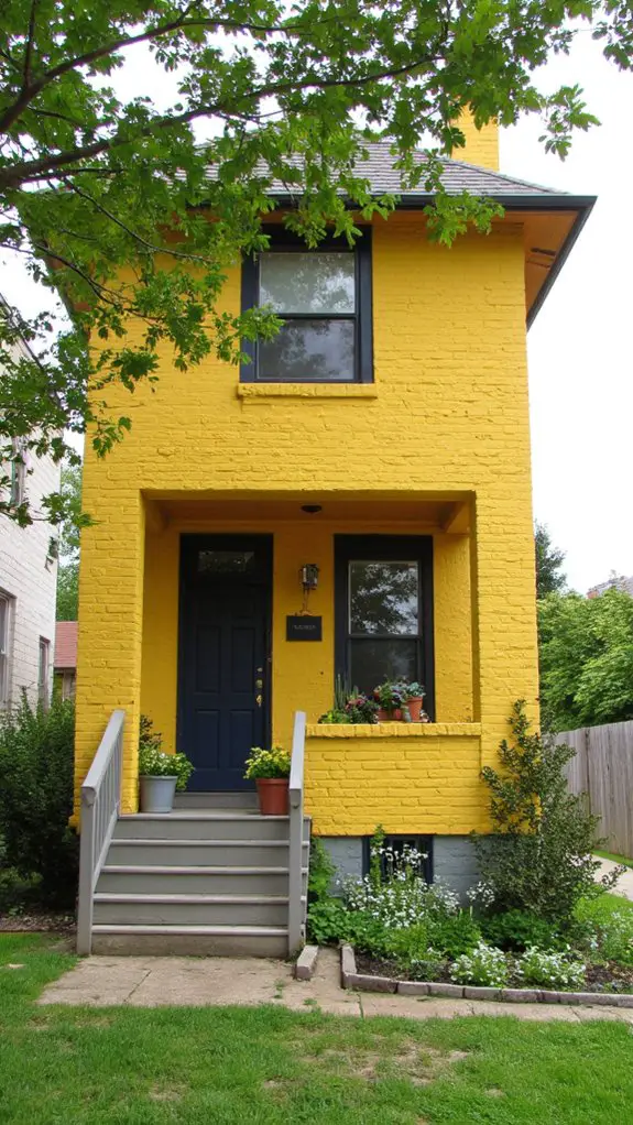 bright inviting cheerful exterior