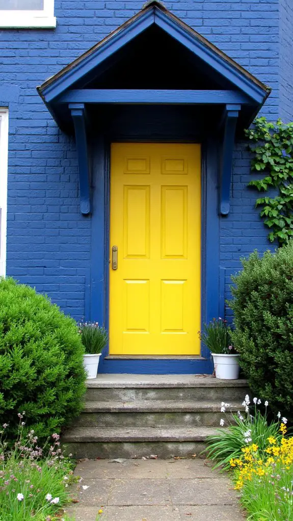 bright lemon door contrast
