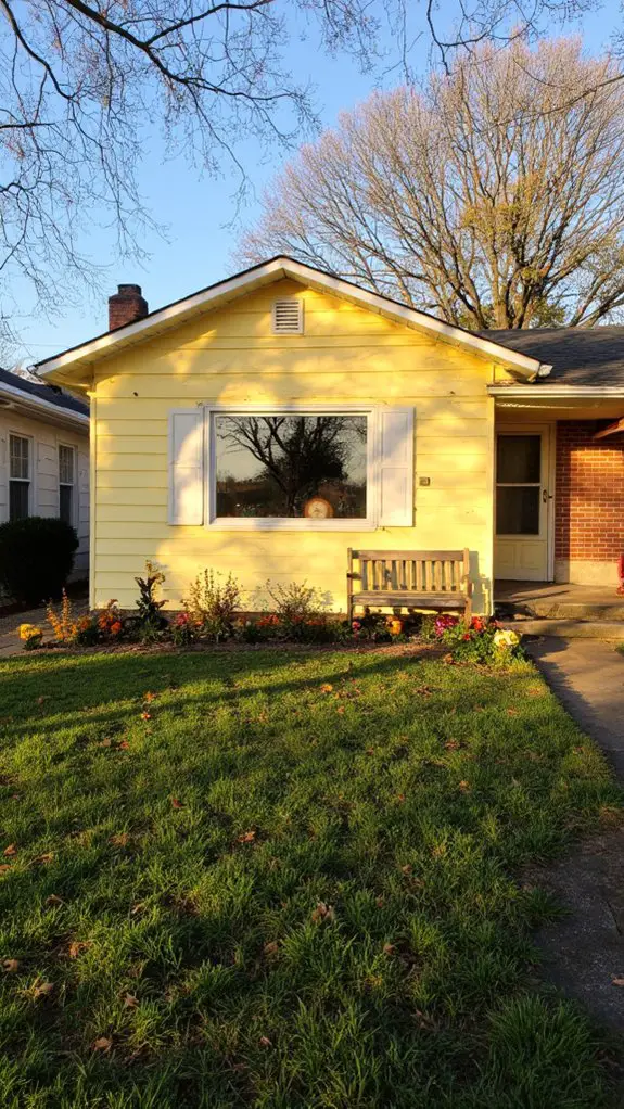 bright modern yellow ranch