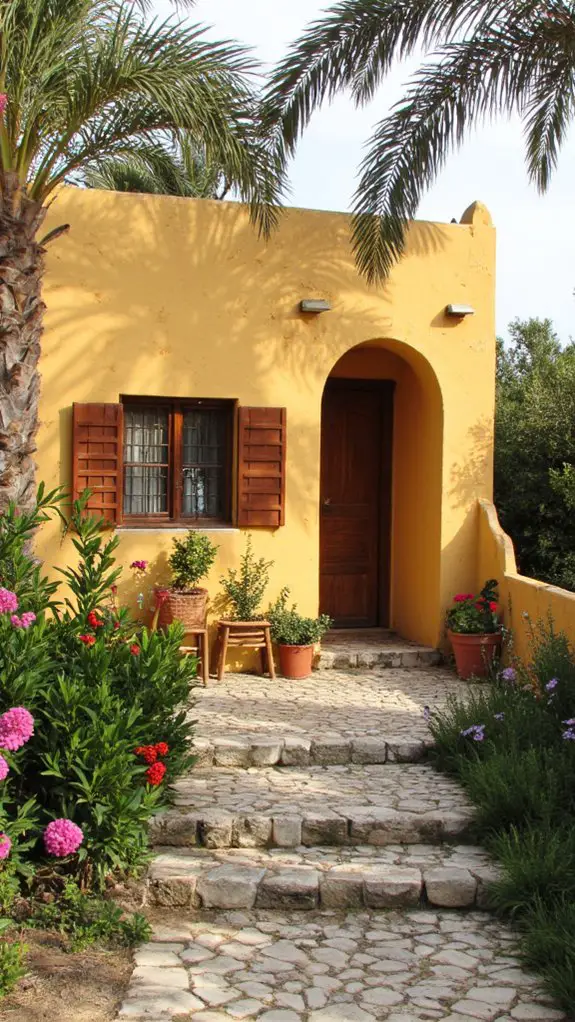 bright yellow coastal charm