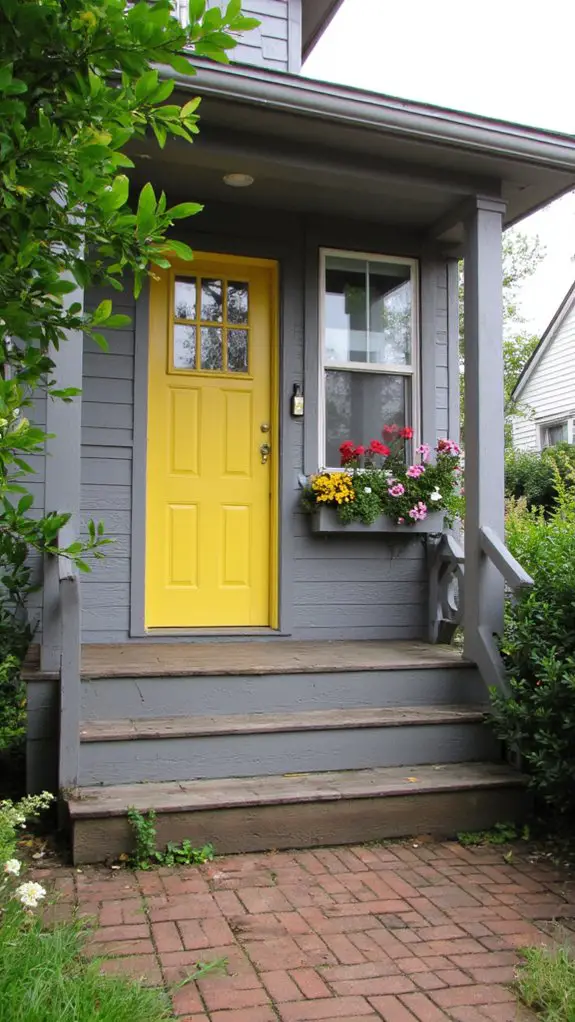 bright yellow door charm
