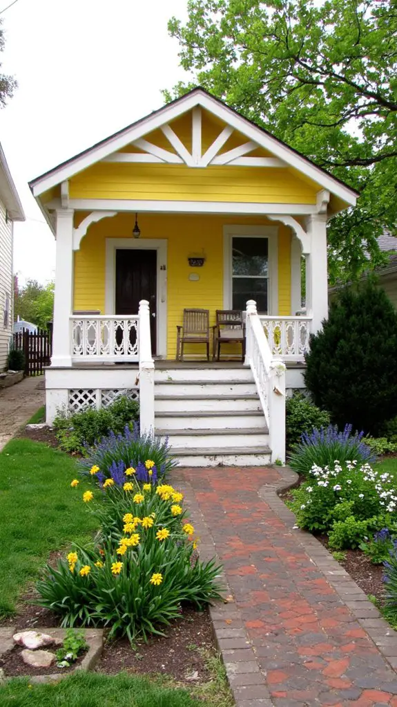 bright yellow house charm