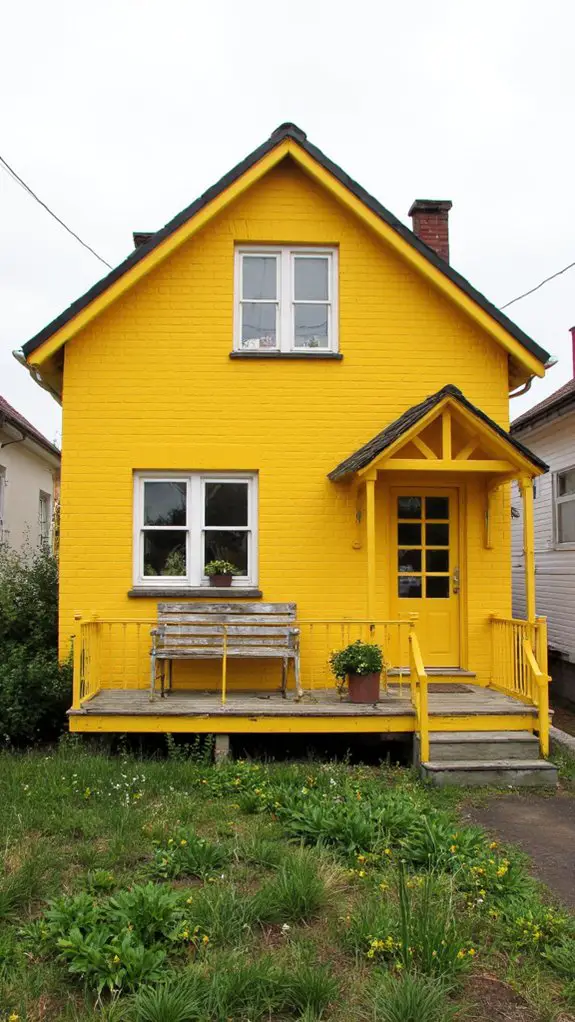 bright yellow minimalist design