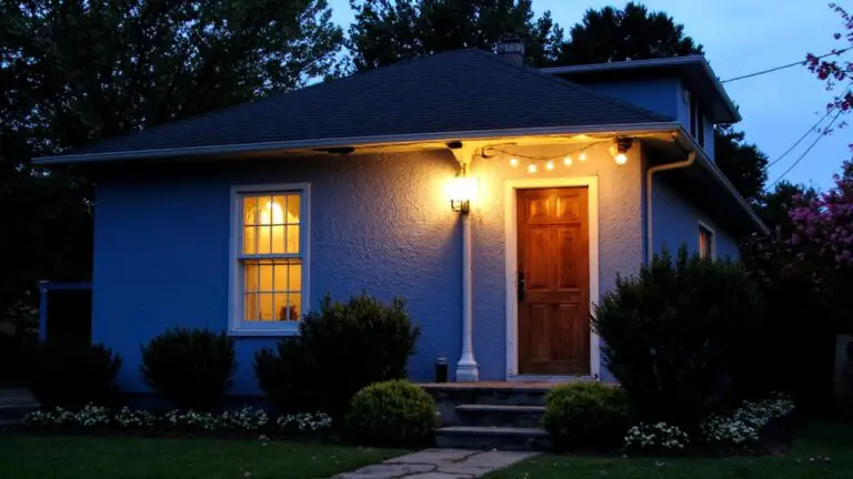 brightening blue house exteriors