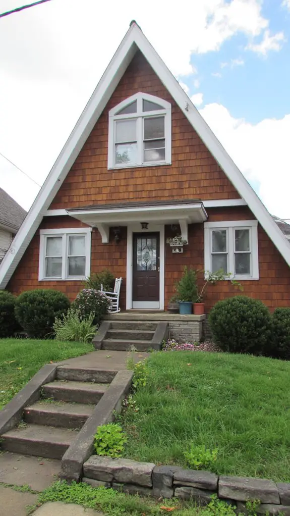 brown a frame with white lines