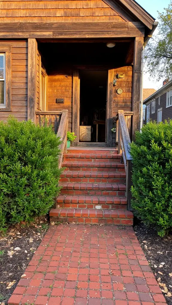 brown and red brick fusion