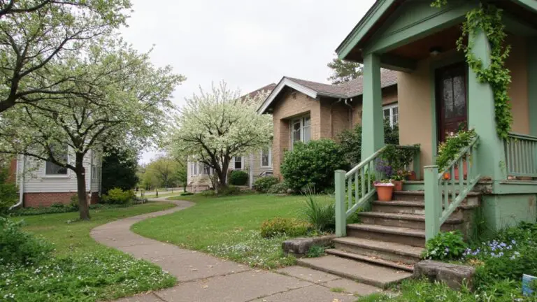 calm green beige exteriors