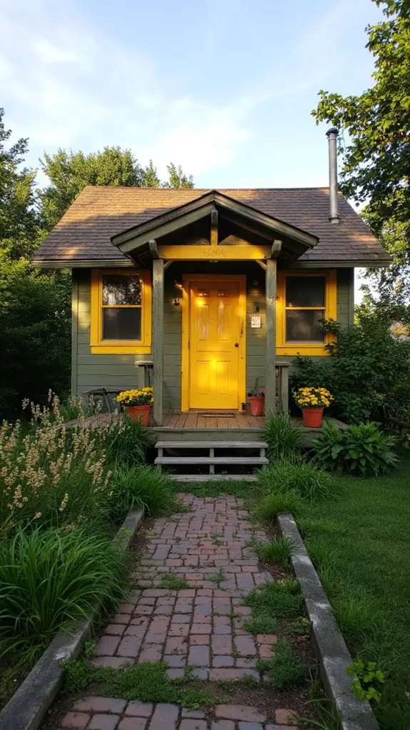 calm olive green retreat