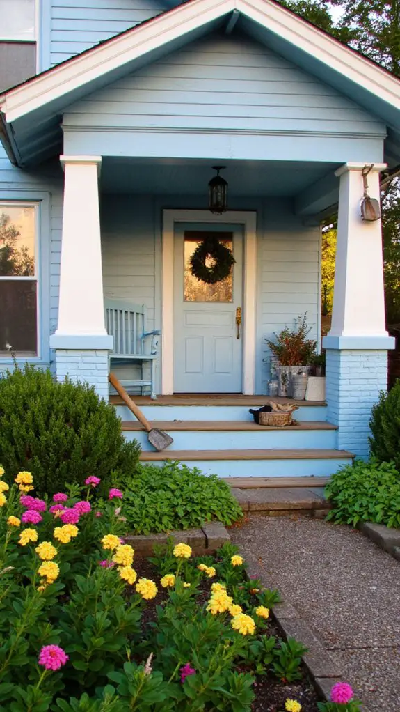 calming farmhouse exterior combination