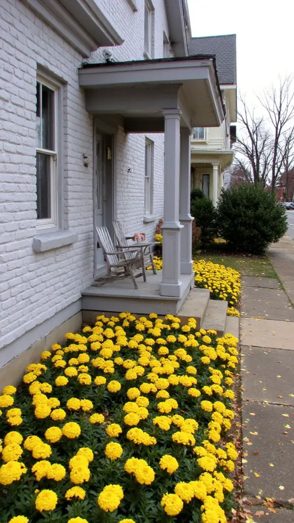 calming gray cheerful yellow