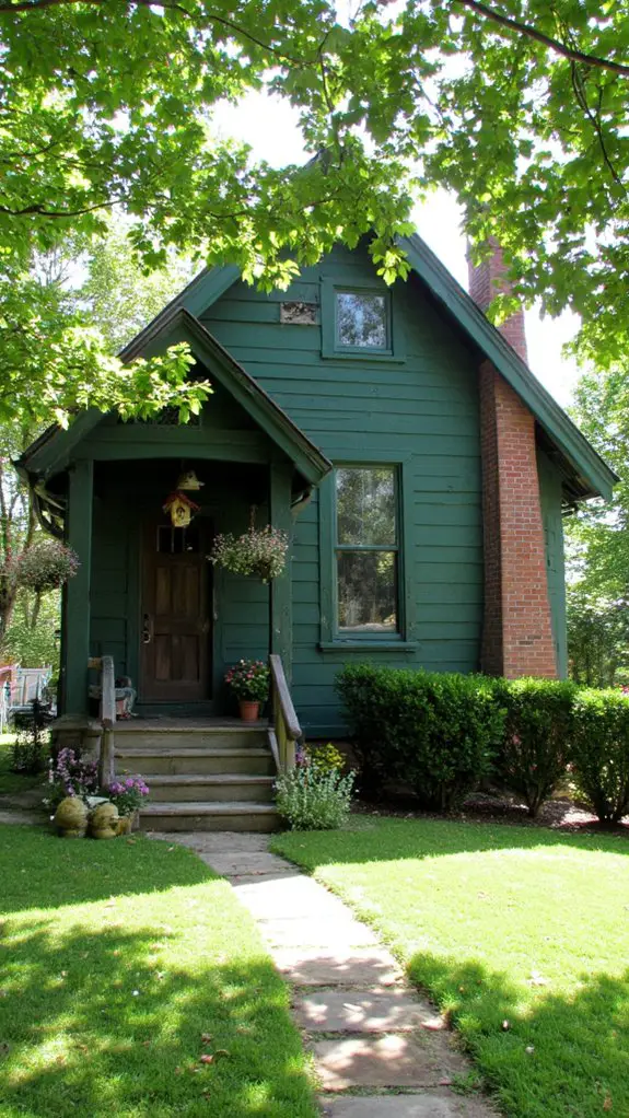 calming hunter green retreat