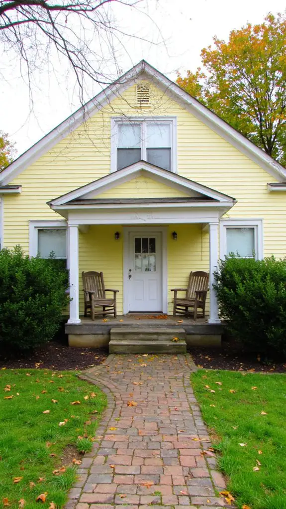 calming minimalist cream yellow