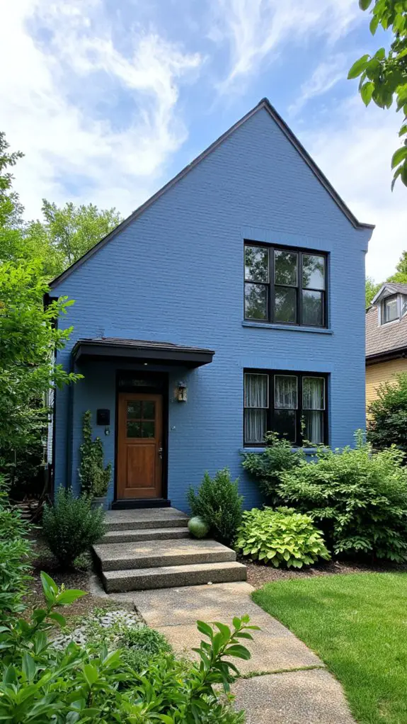 calming sky blue minimalism