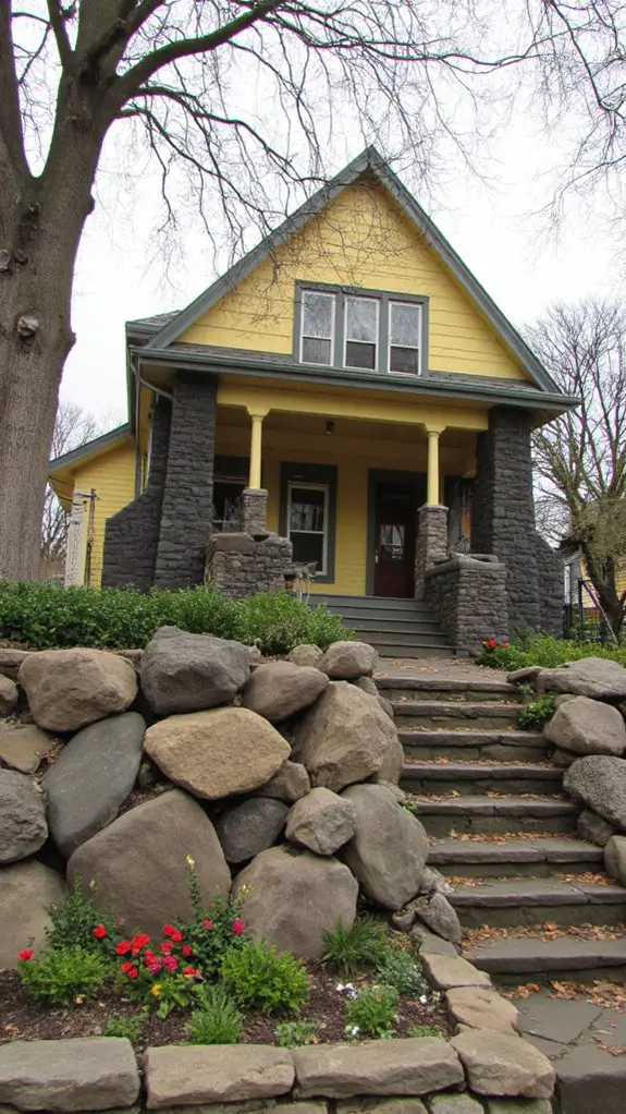 calming yellow strong rock