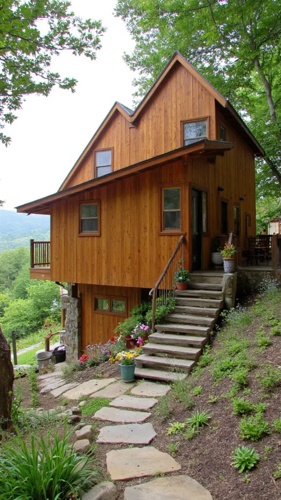 cedar clad hillside residence elegance