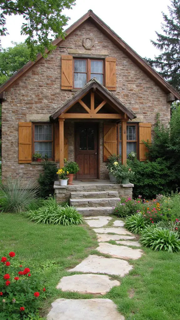 cedar shutters enhance curb appeal