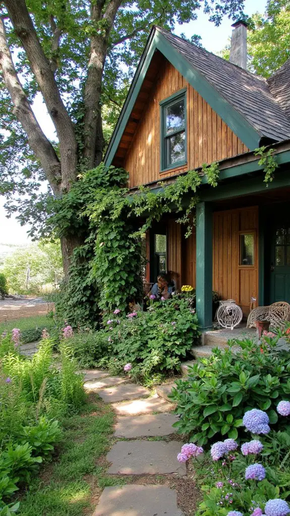 cedar siding nature retreat