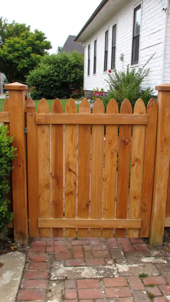 cedar wood fence charm