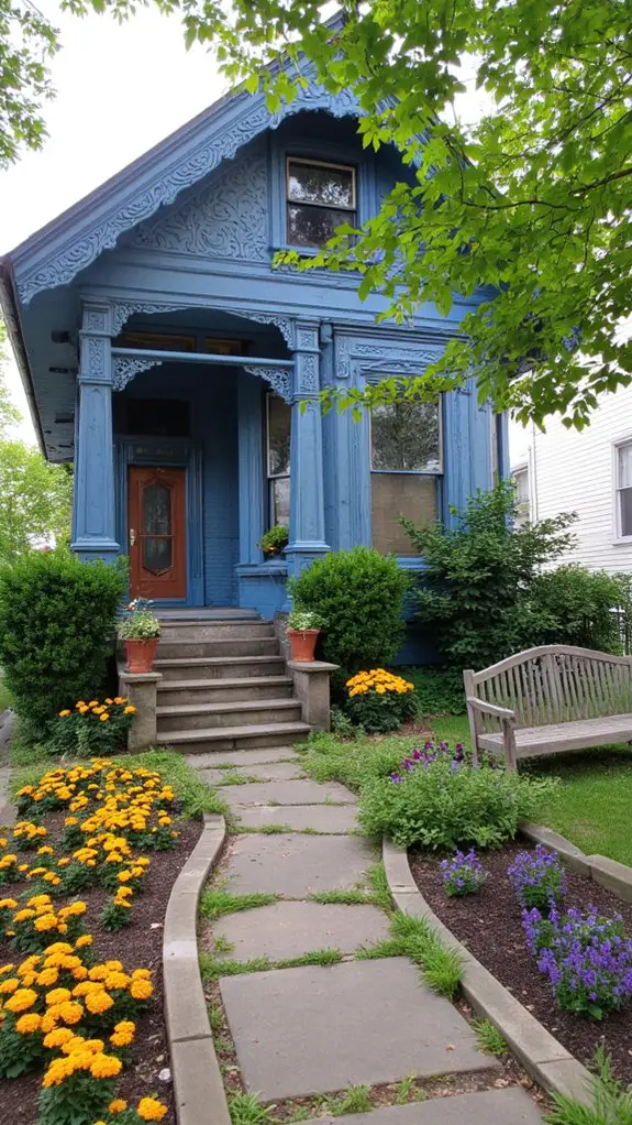 cerulean victorian garden blooms