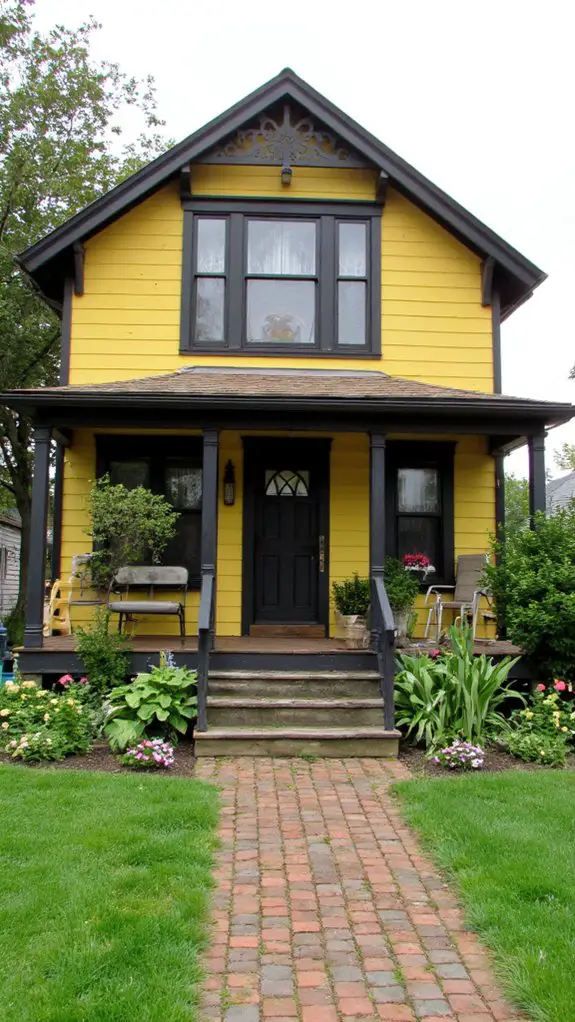 charcoal black trim contrast