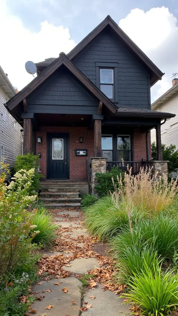 charcoal gray rustic charm