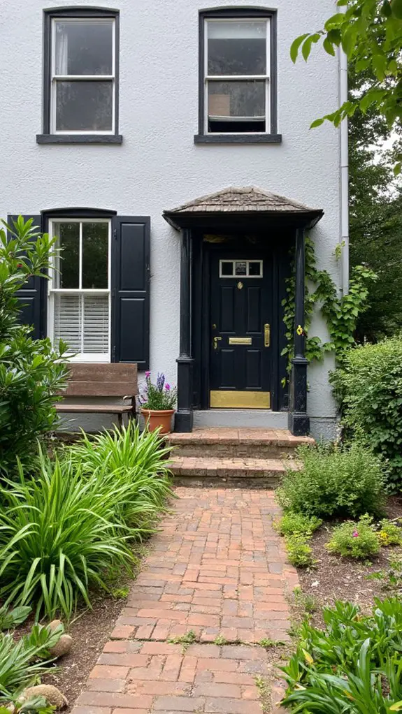 charcoal shutters for elegance