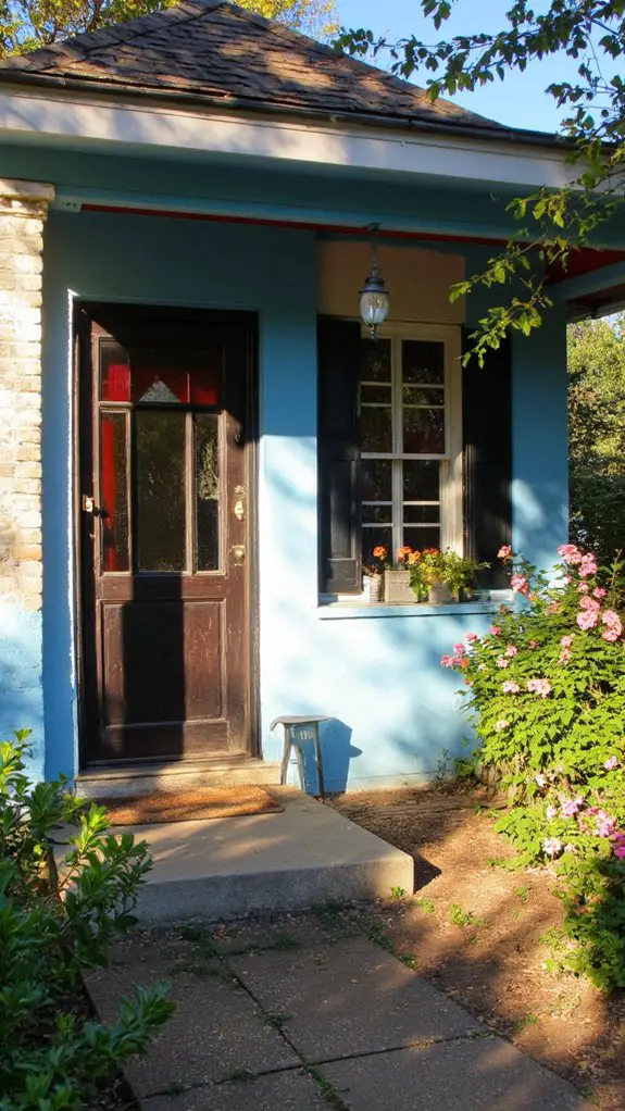 charming blue cottage elegance