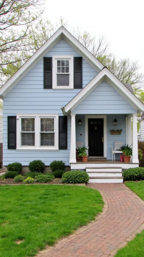 charming blue ranch home