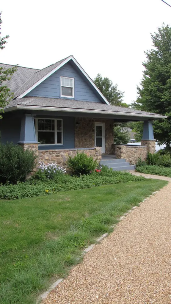 charming blue ranch home