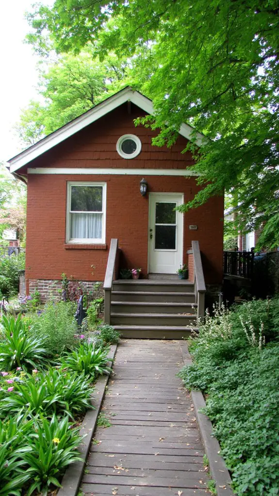 charming brown bungalow elegance