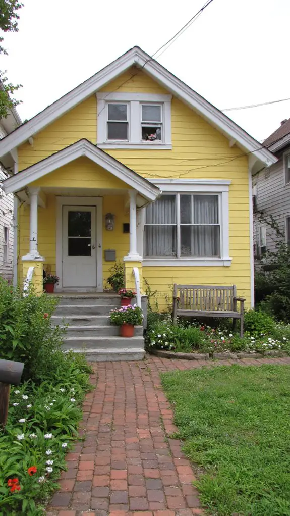 charming buttercup yellow home