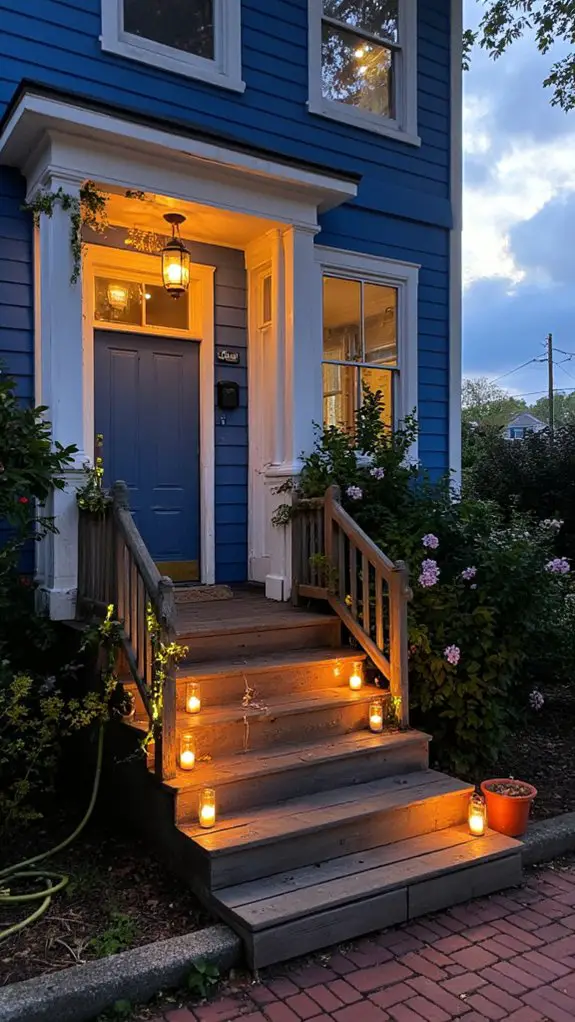 charming candlelit outdoor ambiance