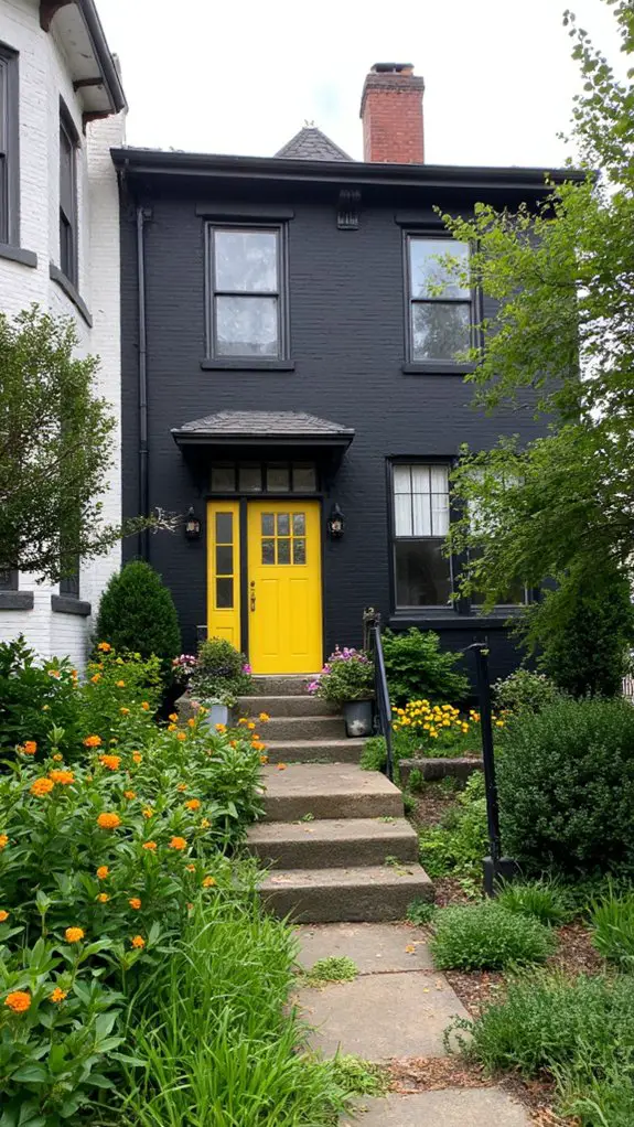 charming charcoal and yellow duplex