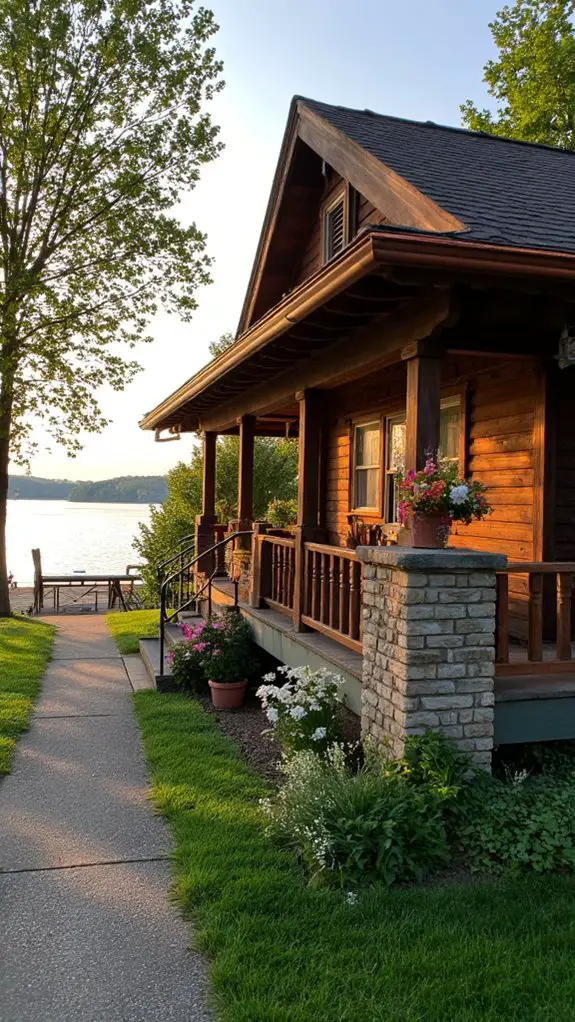 charming copper lake house