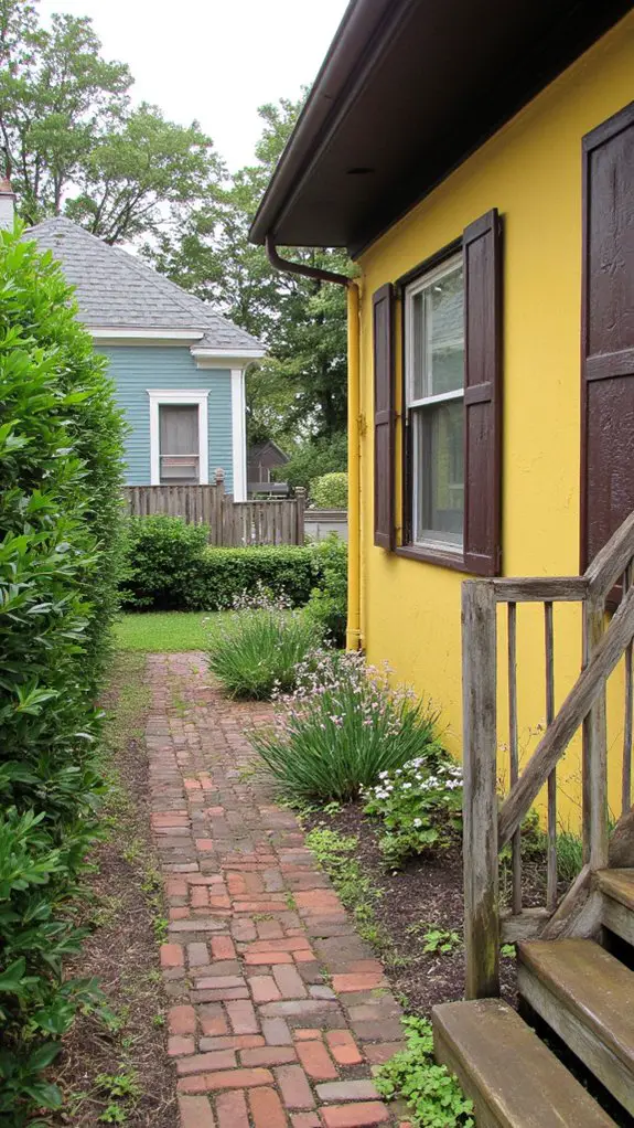 charming cottage dark shutters