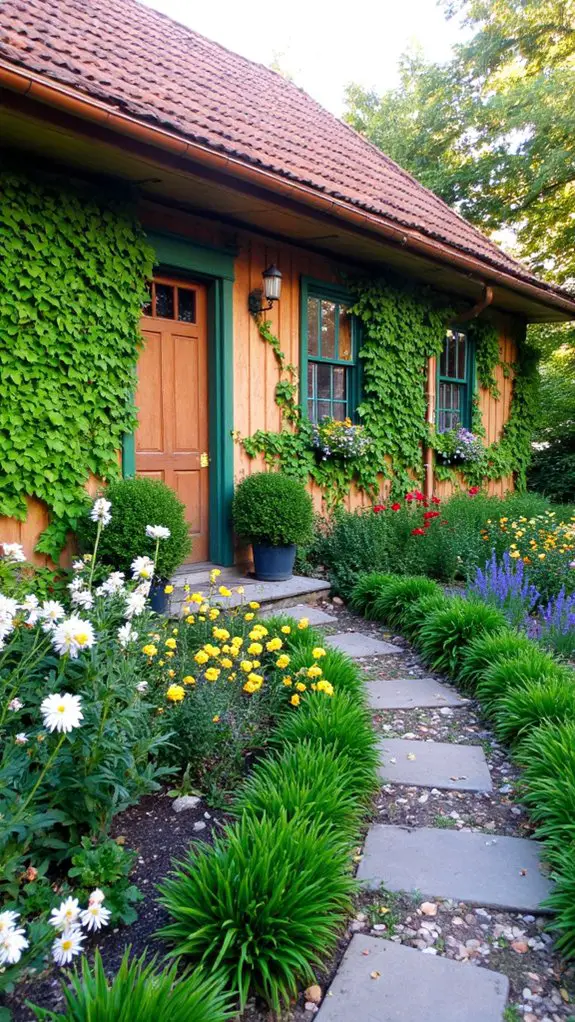 charming cottage vibrant gardens