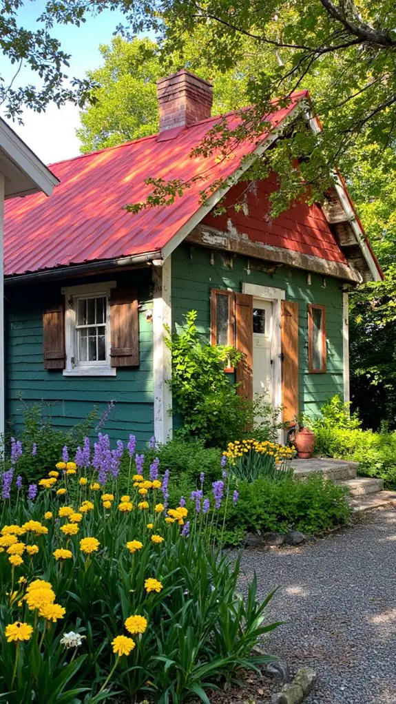 charming cottage with greenery
