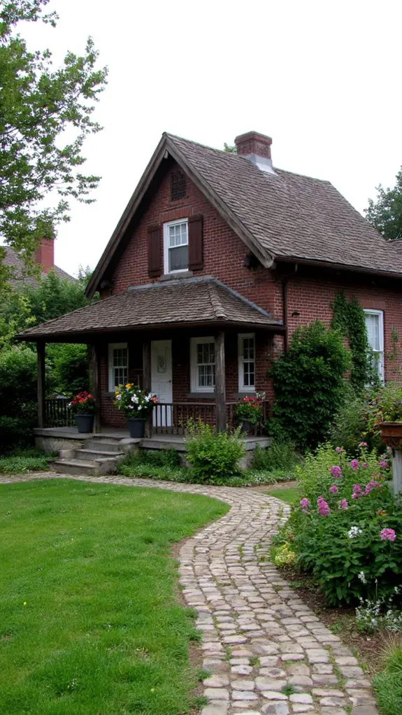 charming dark brown cottage